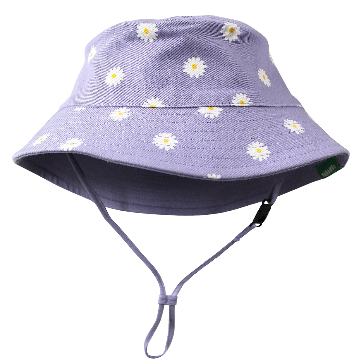 Parade Organics Reversible Cotton Bucket Hat - Purple Daisy