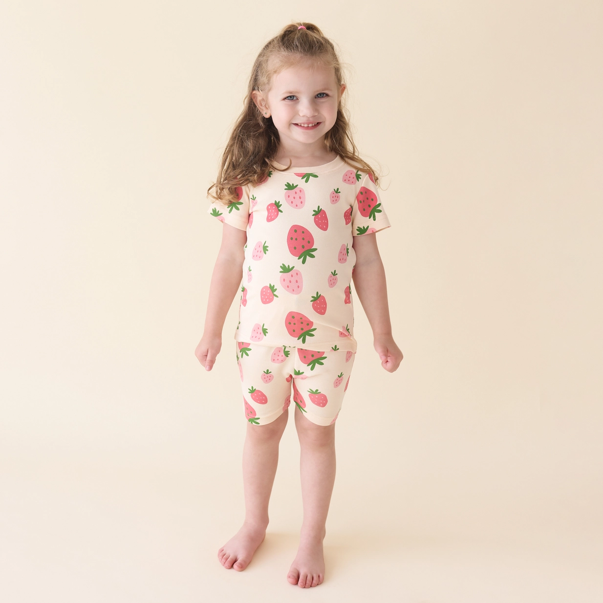 Parade Organics Kids Summer Pajamas – Strawberries