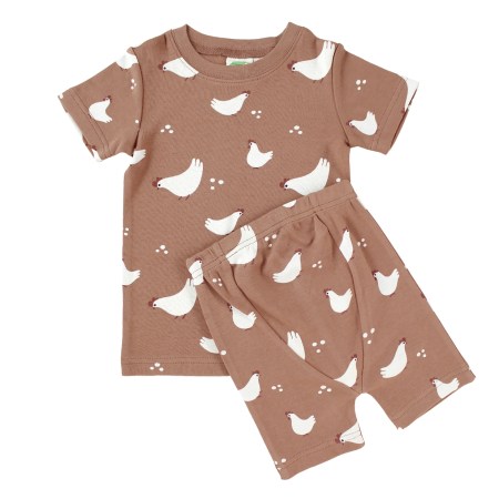 Parade Organics 100% cotton pyjamas Chickens