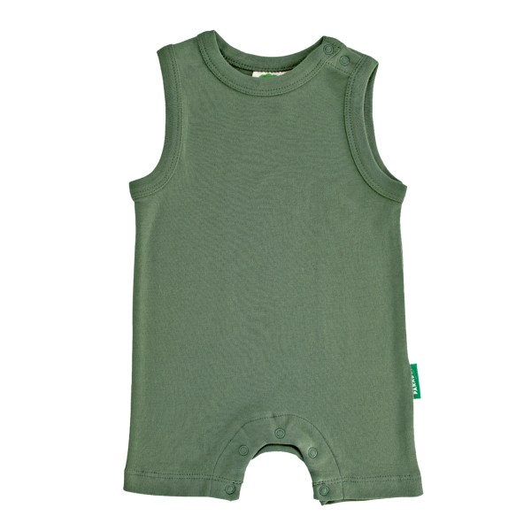 Parade Organics Tank Romper Camper Green