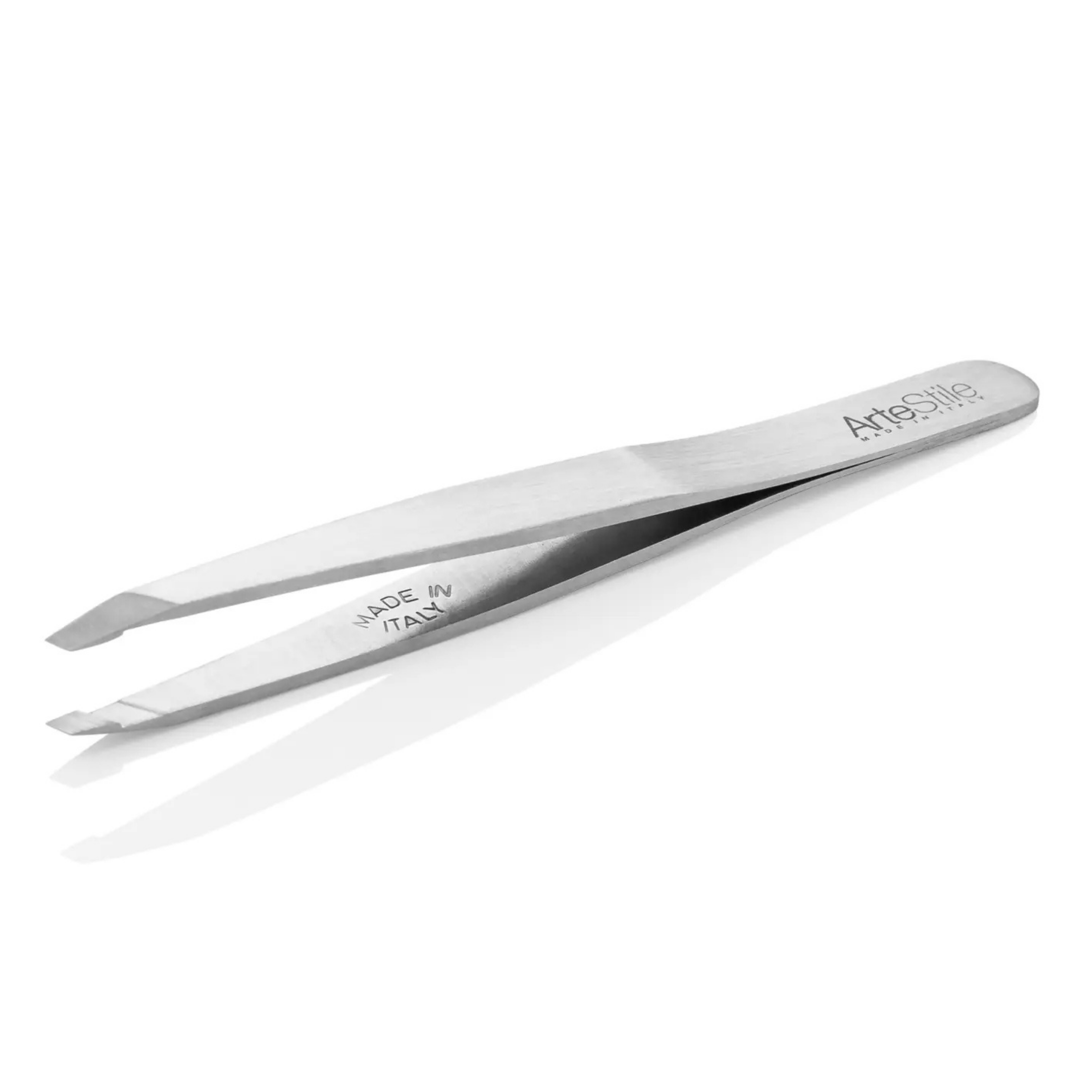 Artestile Stainless Steel Slant Tip Tweezers