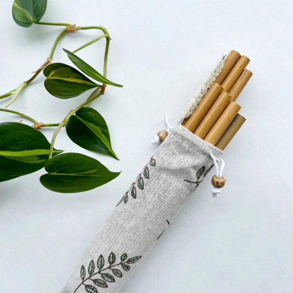 Reusable Natural Bamboo Drinking Straws