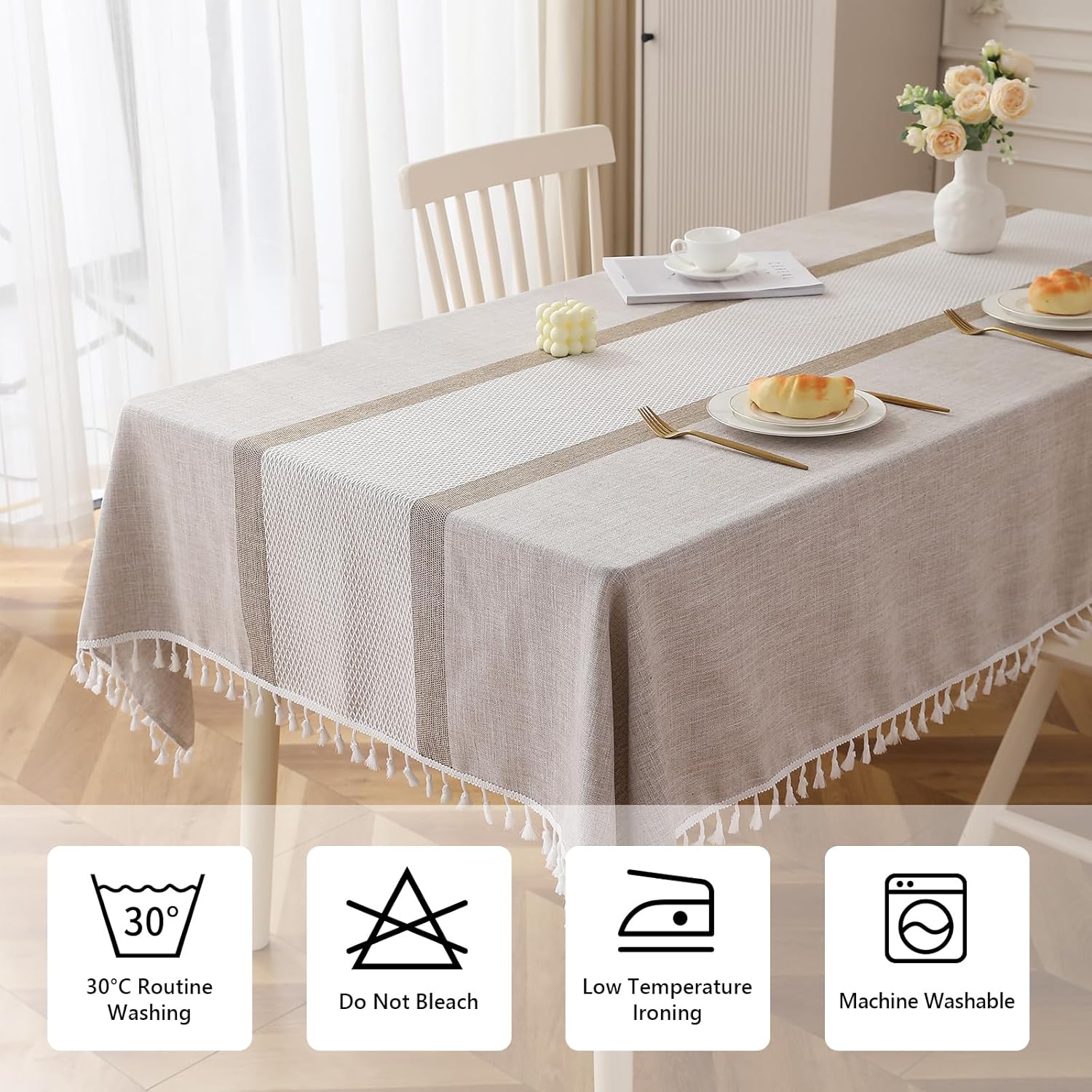 Deep Dream Rectangle Cotton Linen Table Cloth 55 x 70 inch