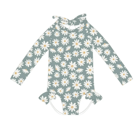 The "Chloe" Ruffle Rashguard Suit