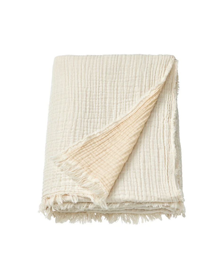 VALLKRASSING Throw, light cream