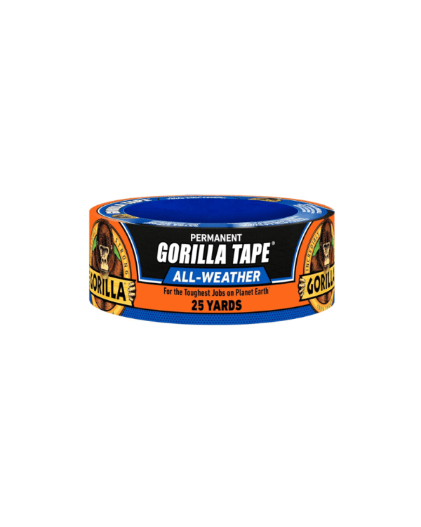 Gorilla All Weather Duct Tape, Black, 1.88_ x 25 yd