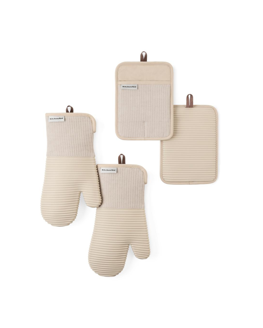Kitchenaid Oven Mitt Set 4 Piece Beige