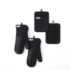 Kitchenaid Oven Mitt Set 4 Piece Black