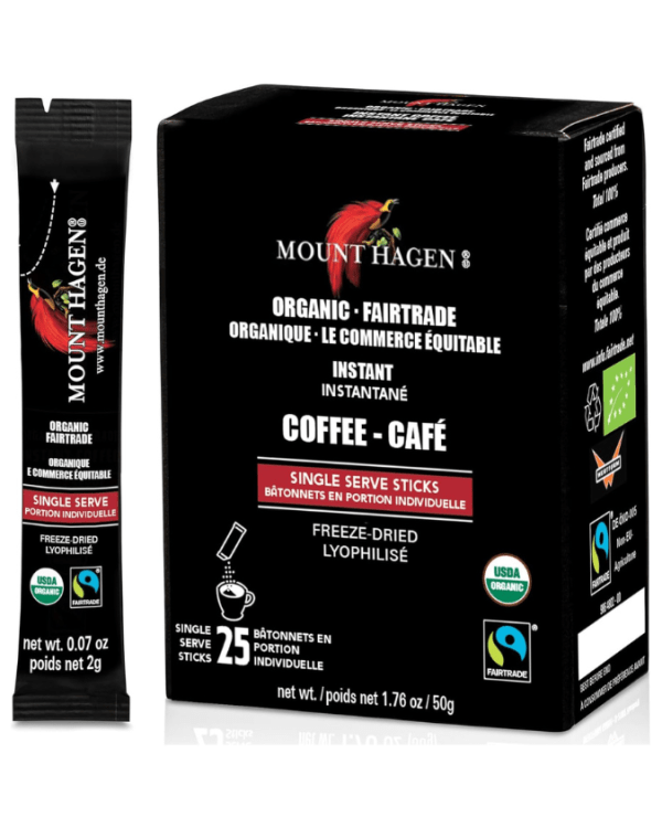 Mount Hagen Single Serve Instant Coffee Packets