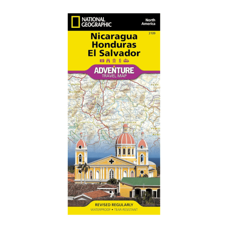 Nicaragua, Honduras, and El Salvador Map