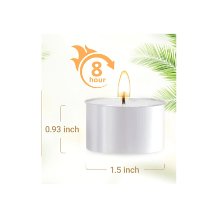 Palm Tea Light Unscented Candles