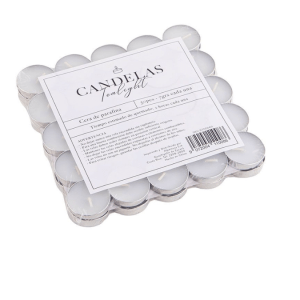 Pequeno Mundo White Tealight x50