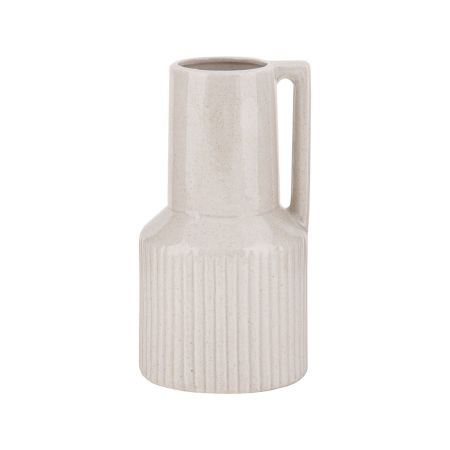 Cream Ceramic Vase - 10.7cm