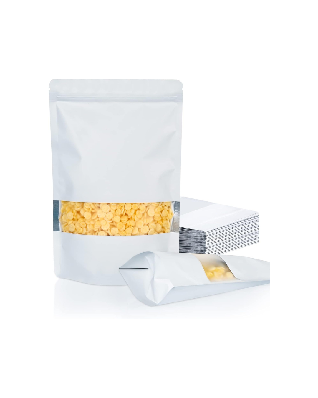 Resealable White Food Bags 4_ x 6