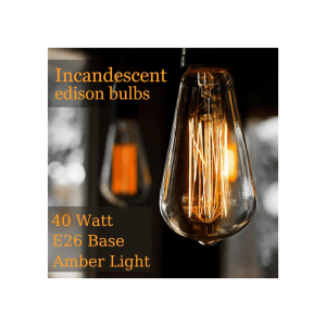 Vintage Incandescent Light Bulbs, 2700K Warm Dimmable