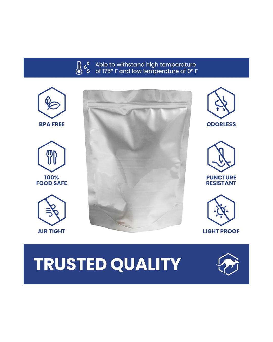 Mylar Bag 2-Quart 12x15
