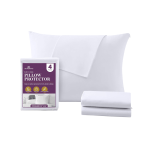 CirclesHome Pillow Protectors 4 Pack Standard Zippered